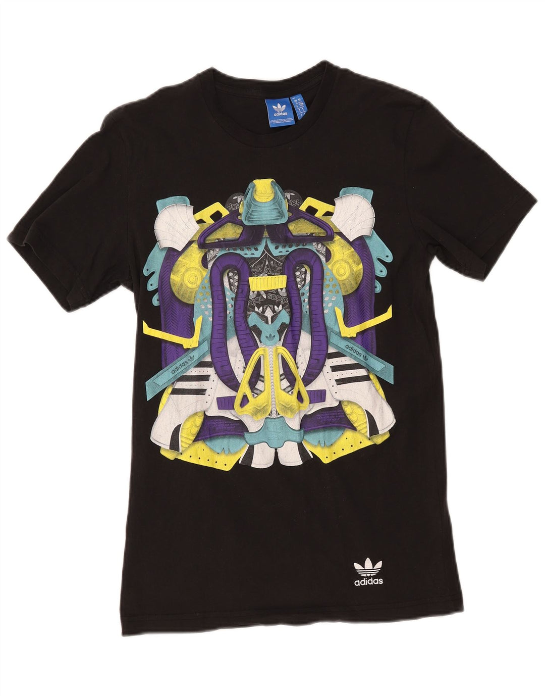 Adidas Herre grafisk T-shirt top lille sort bomuld