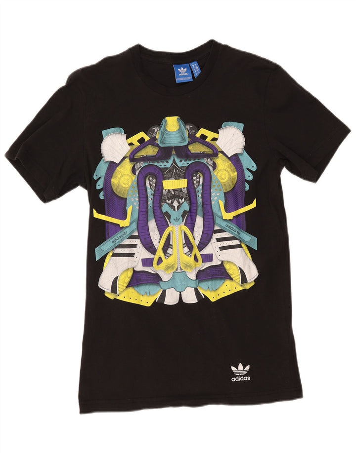 Adidas Herre grafisk T-shirt top lille sort bomuld