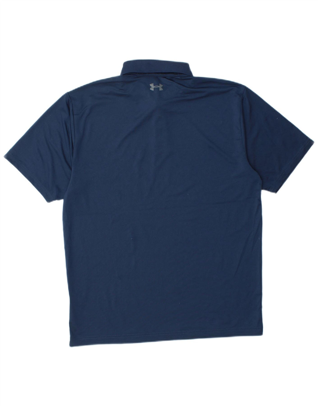 UNDER ARMOR Herre Heat Gear Polo Shirt Medium Navy Blue Polyester