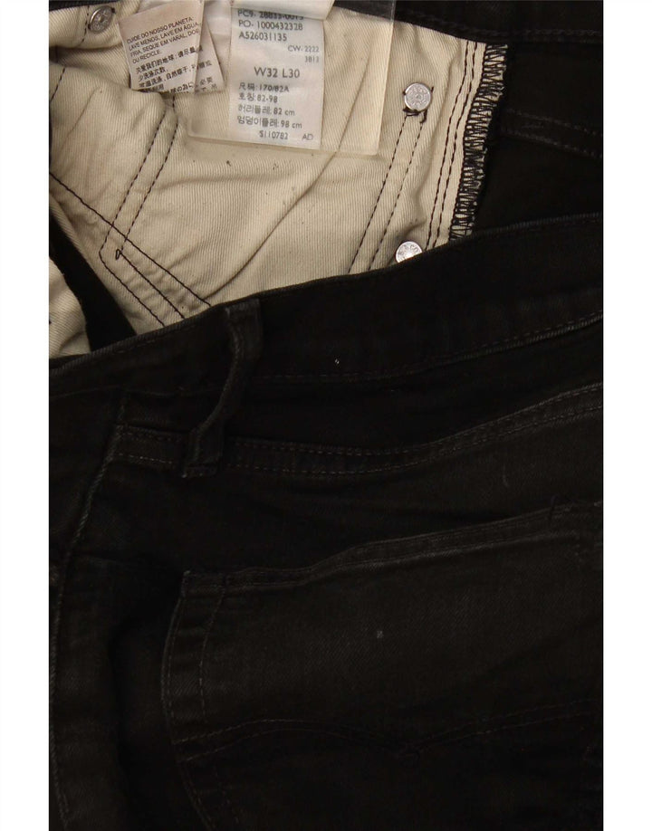 Levi's Slim Jeans til mænd W32 L30 Sort bomuld