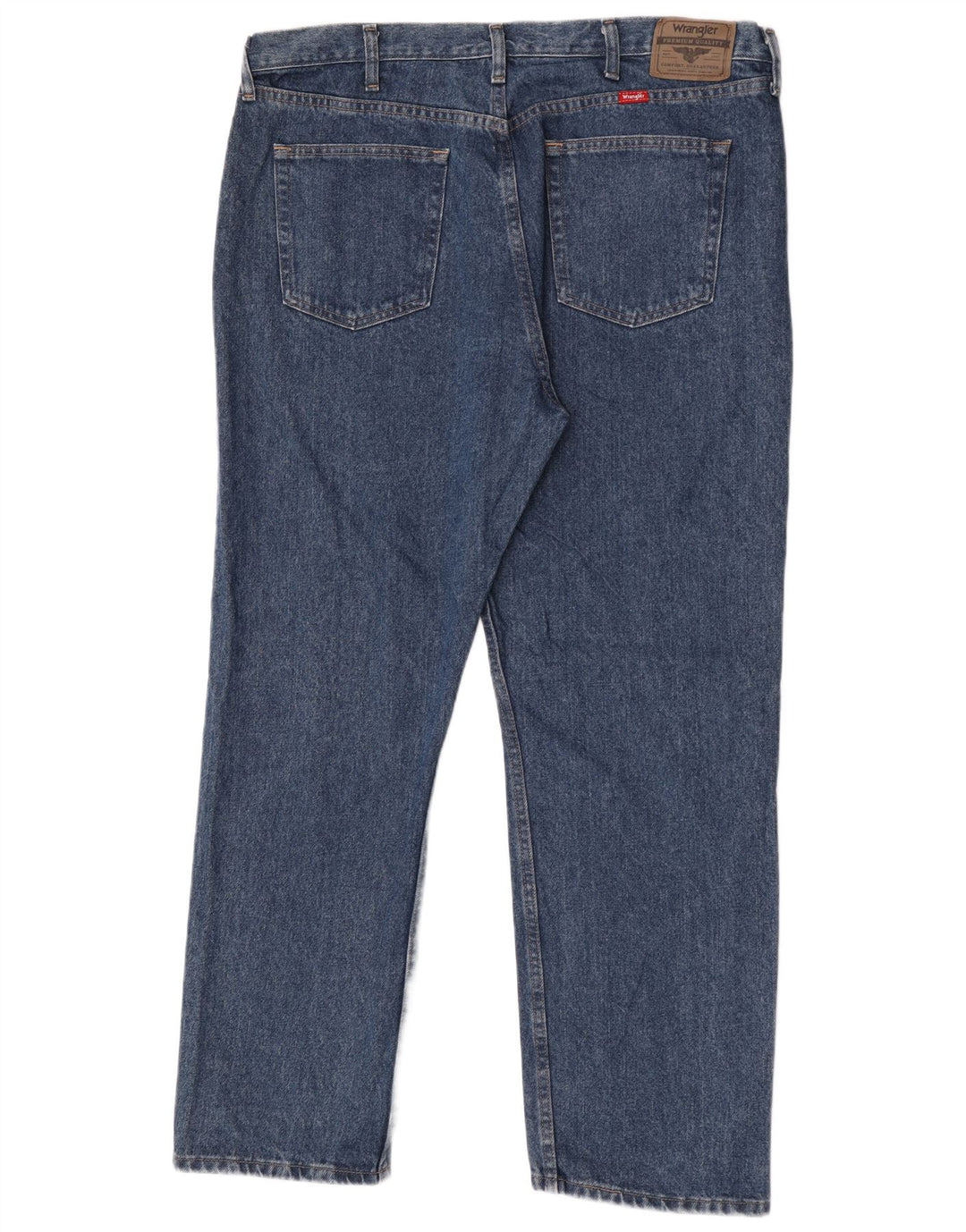 Wrangler Herre Regular Fit Straight Jeans W40 L30 Blå Bomuld