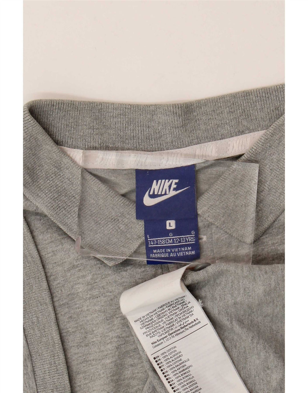 Nike drenge poloskjorte 12-13 år stor grå bomuld