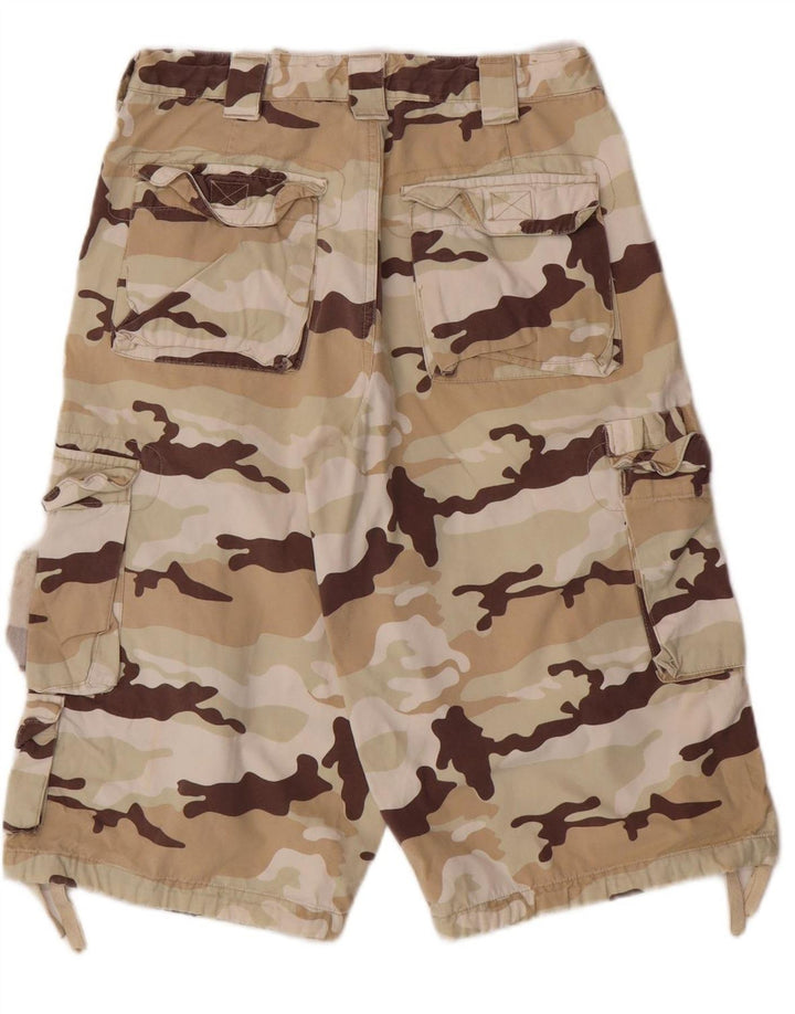 MOSSIMO Boys Cargo Shorts 15-16 Years W26  Beige Camouflage Cotton
