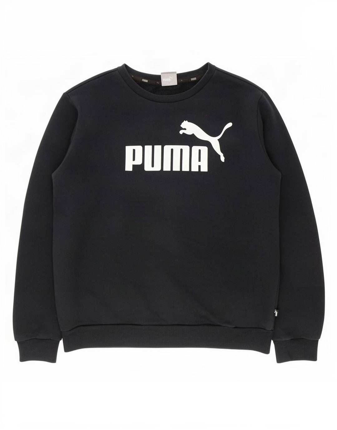 Puma Herre Grafisk Sweatshirt Jumper Medium Sort Bomuld