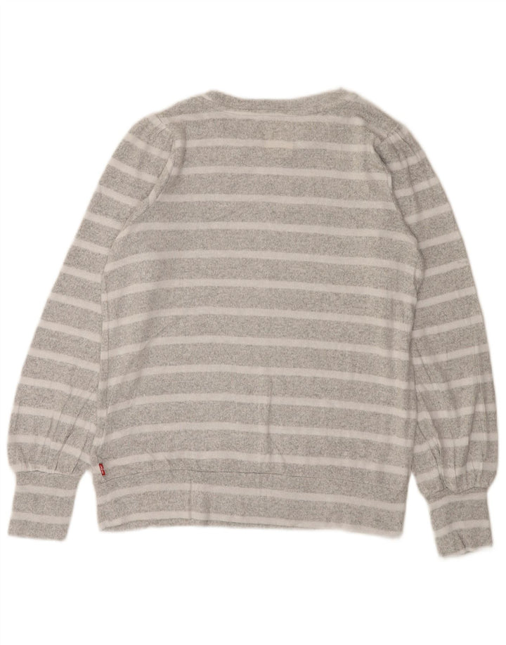 Levi's Girls Sweatshirt Jumper 13-14 år Gråstribet viskose