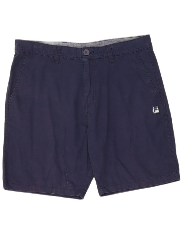 Fila Herre Chino Shorts Large W34 Marineblå Bomuld
