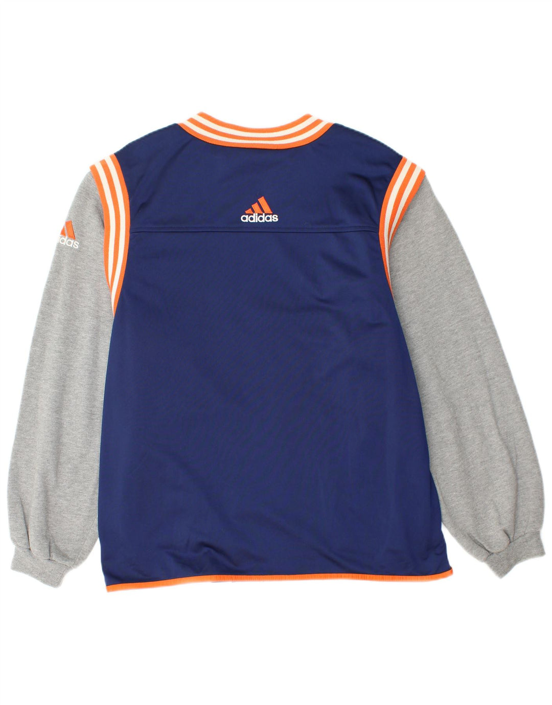 Adidas Træningsdragt til mænd Topjakke UK 40/42 Medium Navy Blue Colourblock