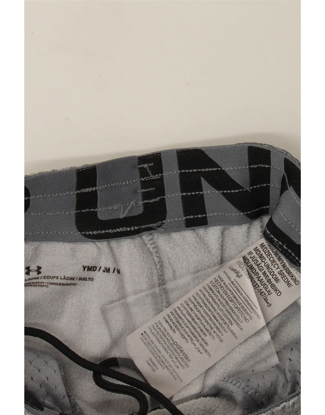 Under Armour drenge grafiske sportsshorts 9-10 år Medium grå flækkede