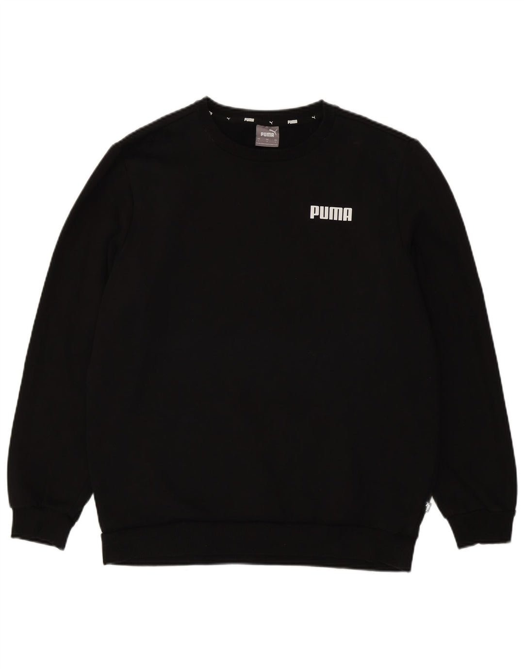Puma Herre Sweatshirt Jumper Stor Sort Bomuld