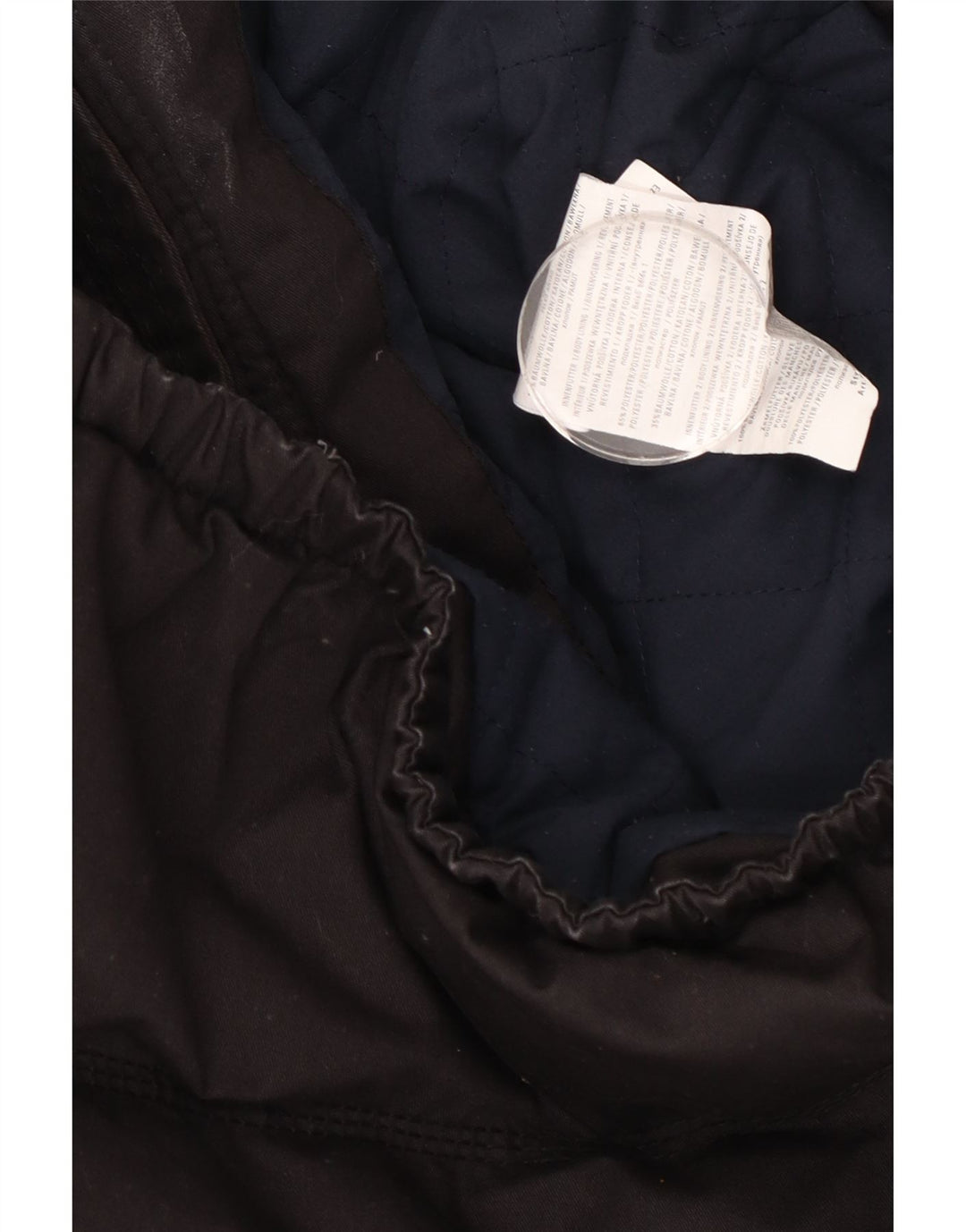 KHUJO Polstret hættejakke til mænd UK 40 Large Black Colourblock Polyester