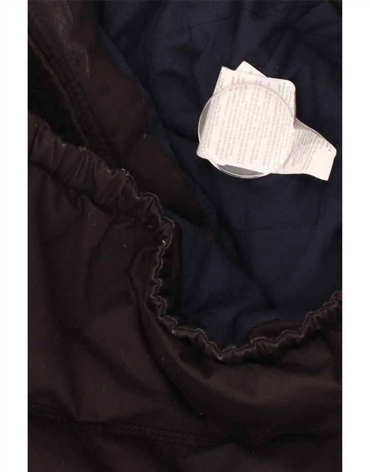 KHUJO Polstret hættejakke til mænd UK 40 Large Black Colourblock Polyester