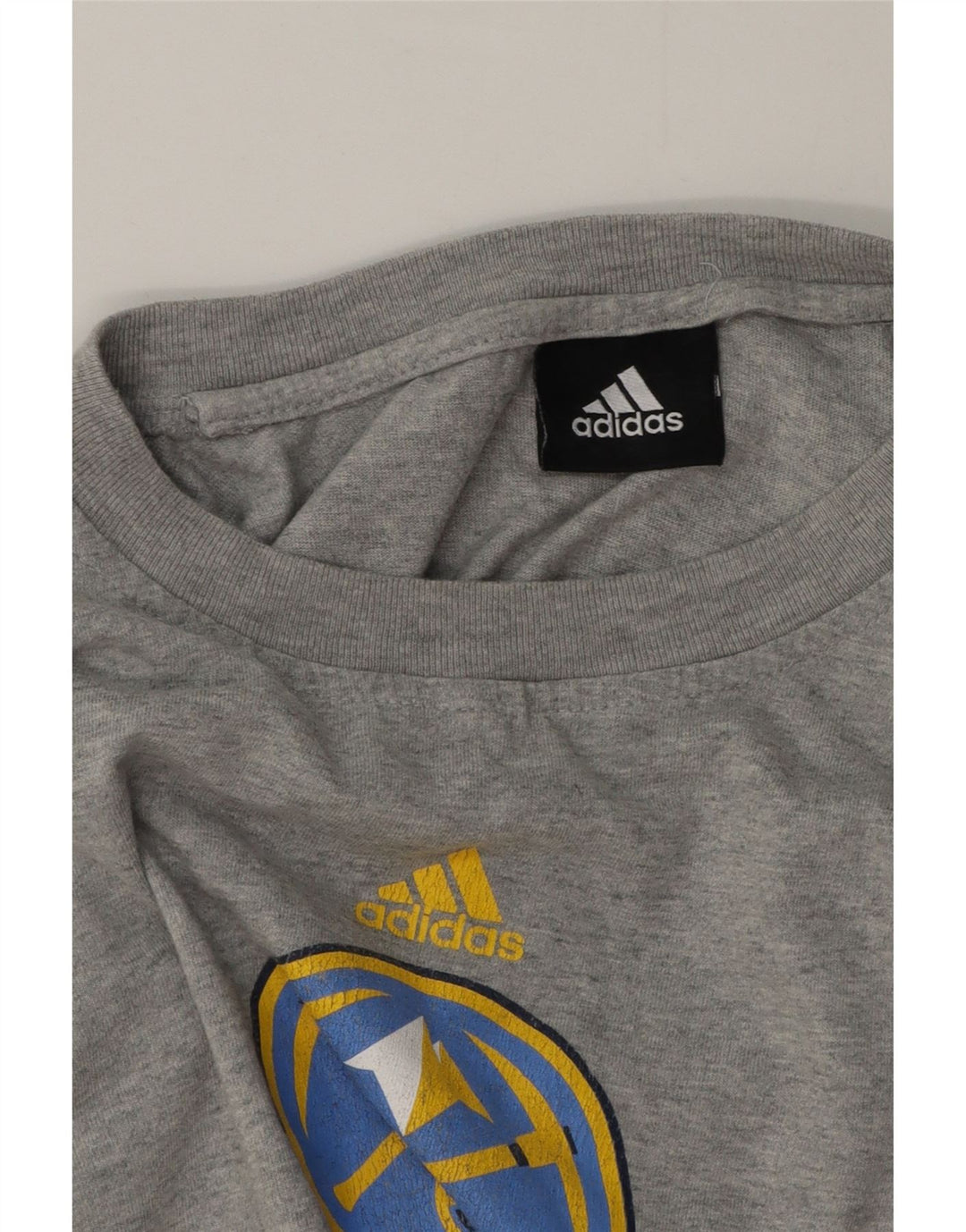Adidas Herre Denver Nuggets Grafisk Top Langærmet Medium Grey Flecked