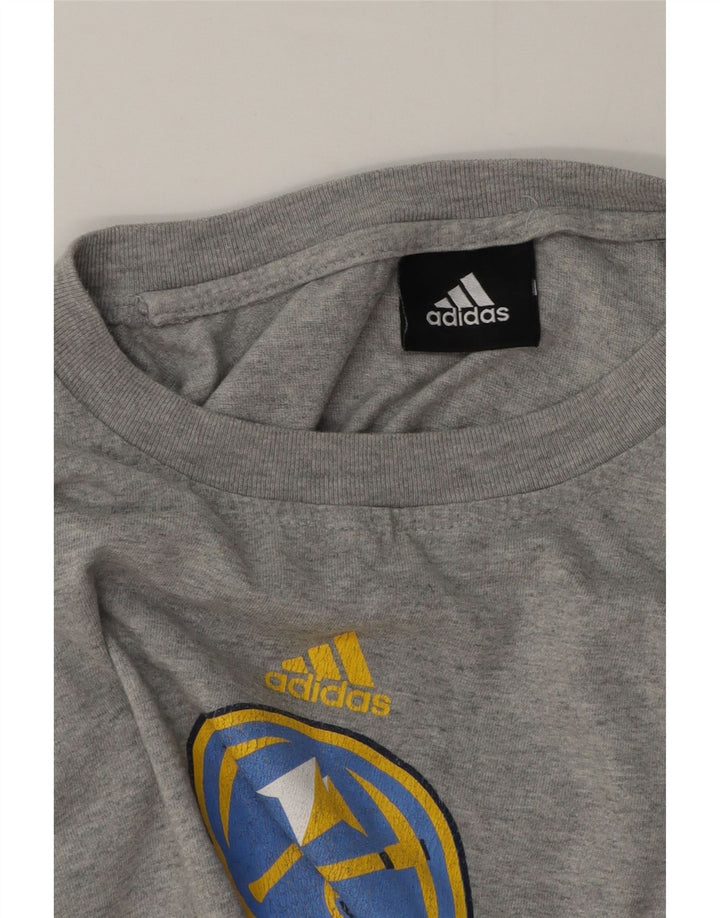 Adidas Herre Denver Nuggets Grafisk Top Langærmet Medium Grey Flecked