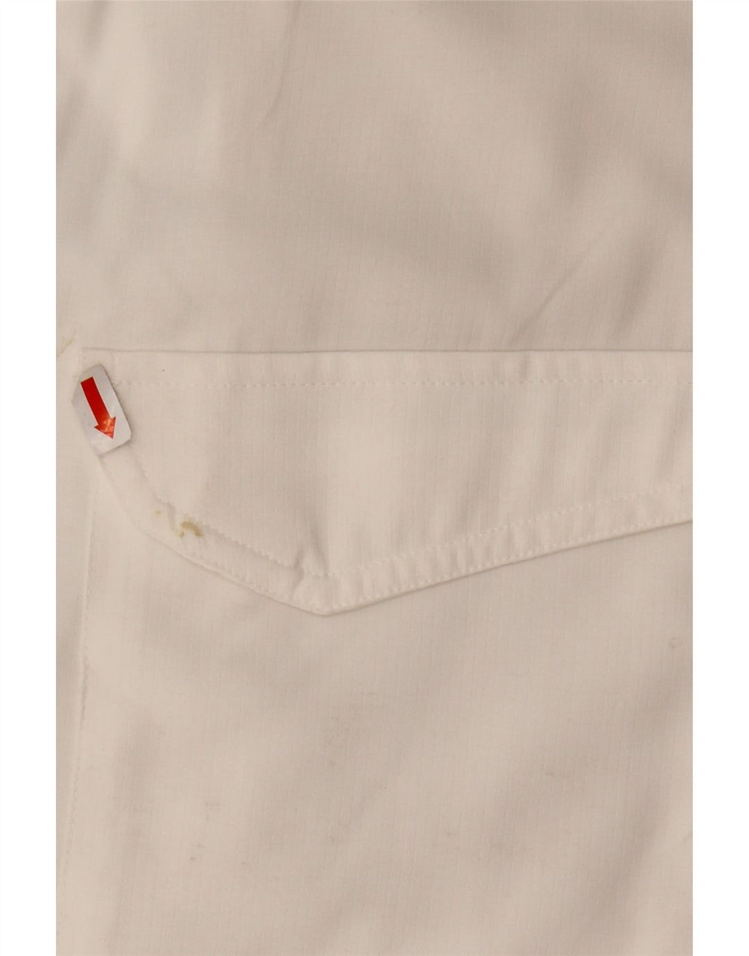 EDDIE BAUER Kortærmet Herreskjorte XL Hvid Polyester