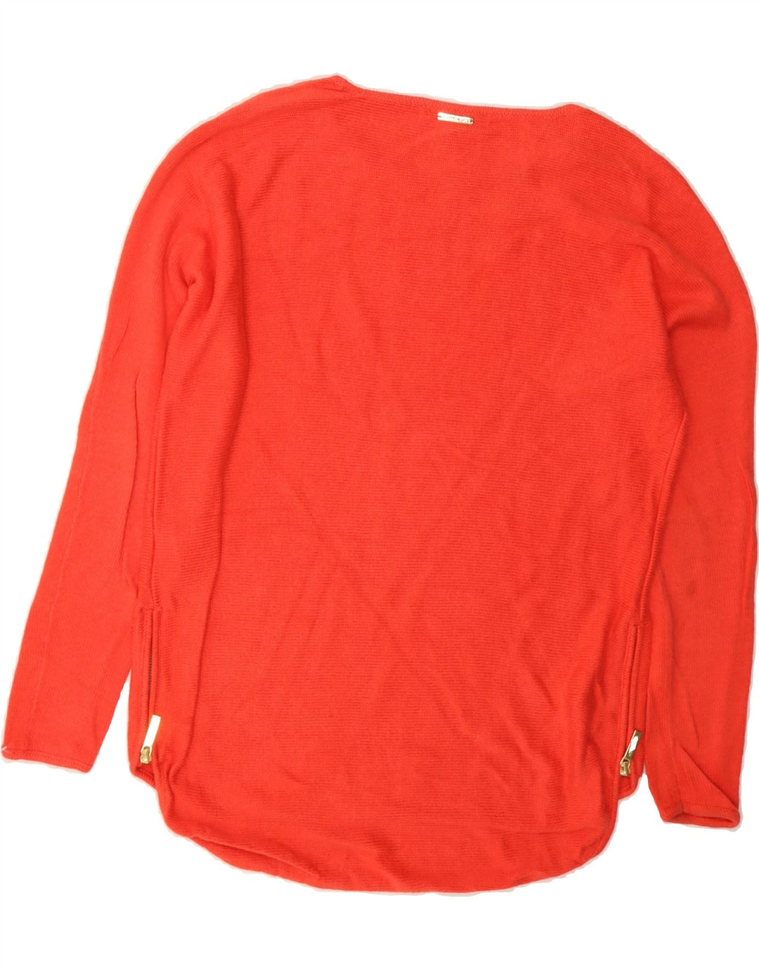 MICHAEL KORS Womens Boat Neck Jumper Sweater UK 14 Medium Red Cotton Vintage Michael Kors and Second-Hand Michael Kors from Messina Hembry 