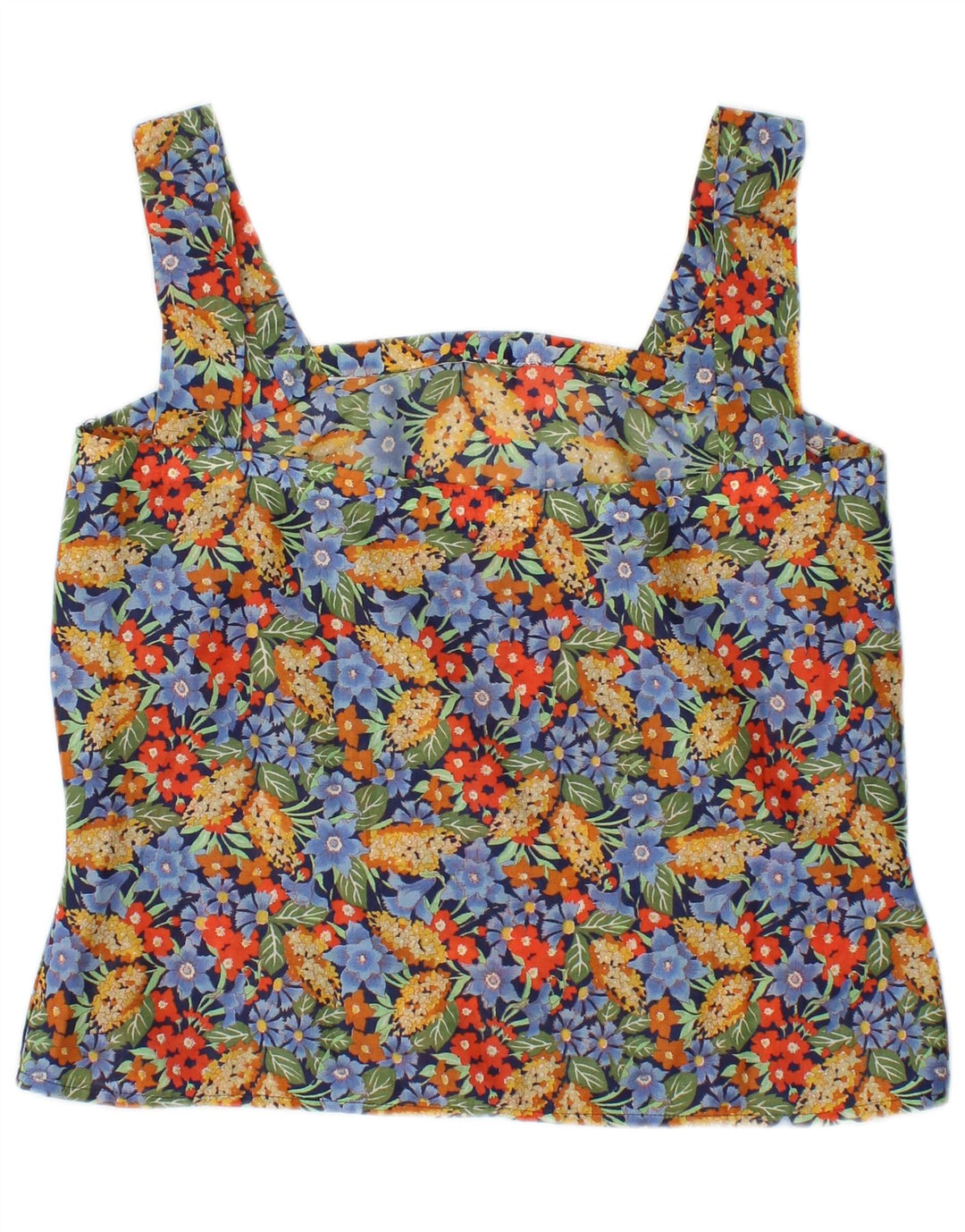 Vintage Dame Cami Top UK 10 Small Multicolored Floral