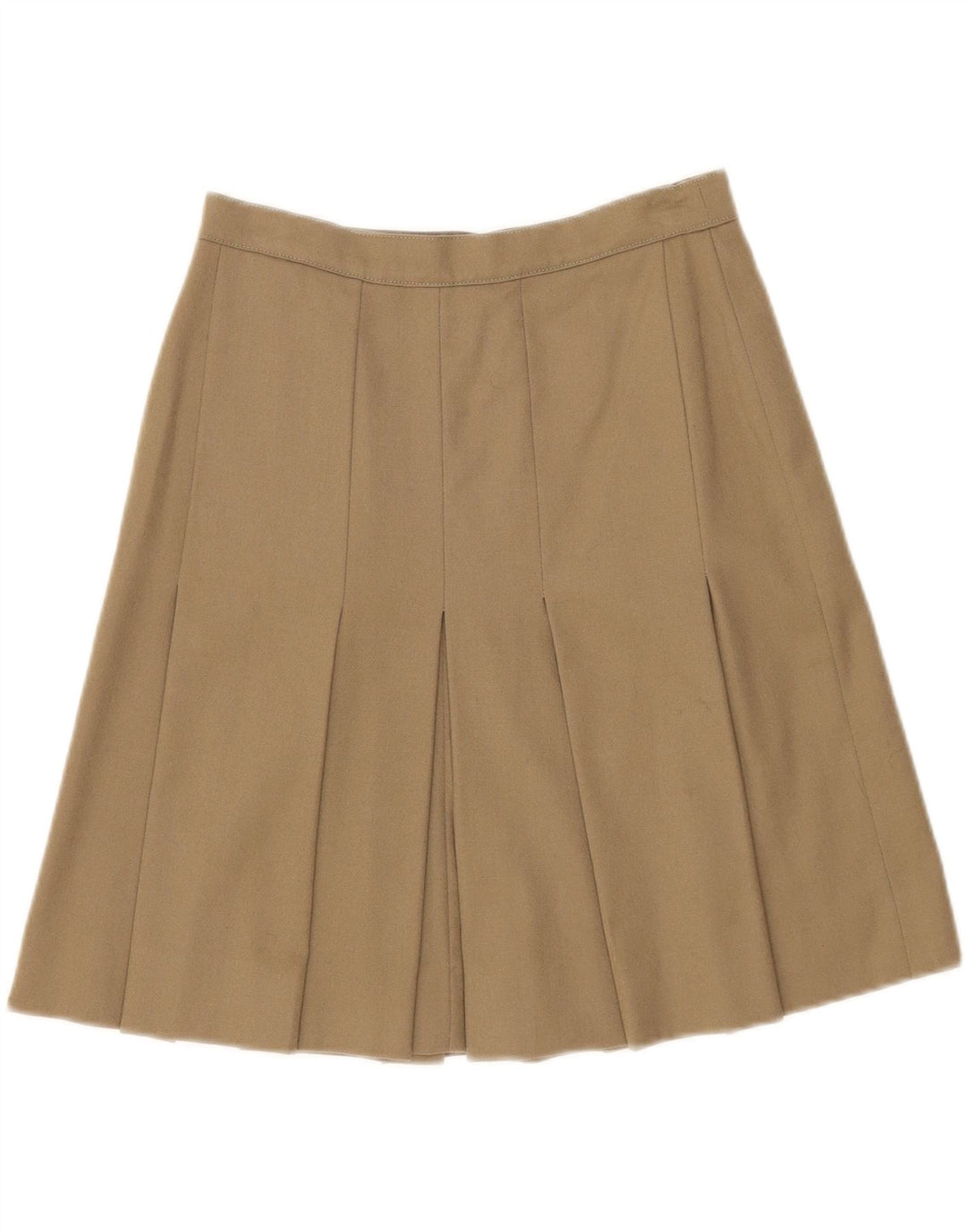 Vintage plisseret nederdel til kvinder W26 Small Khaki