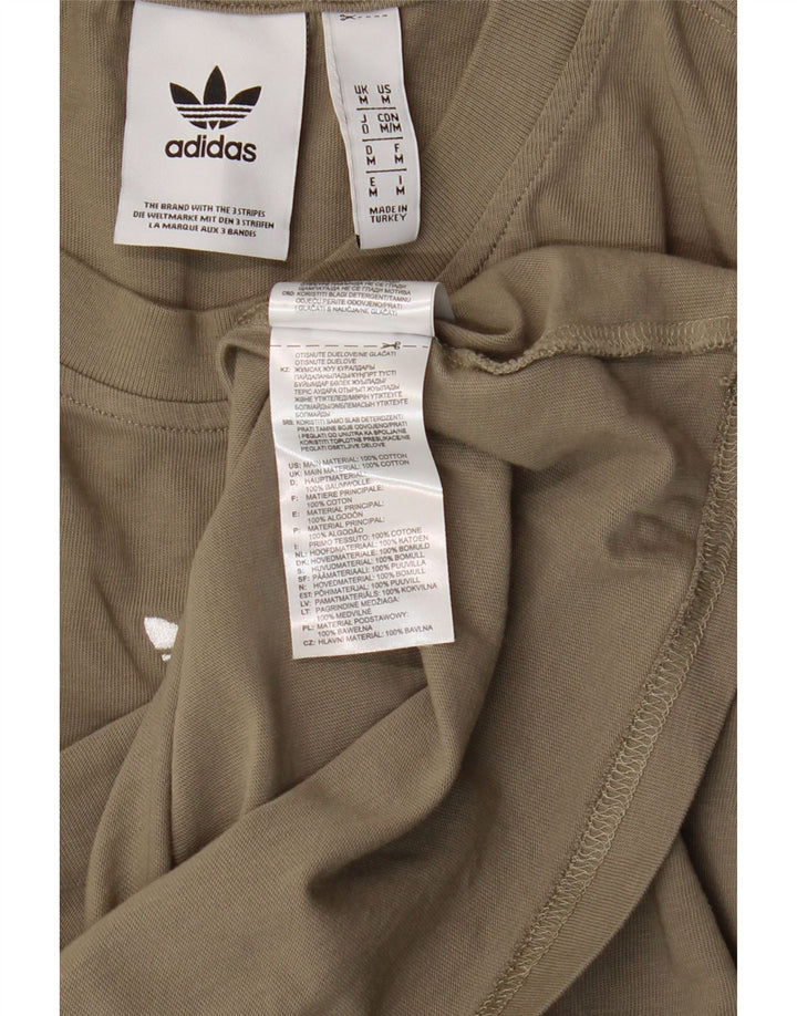 Adidas grafisk t-shirt til mænd, medium Khaki Bomuld