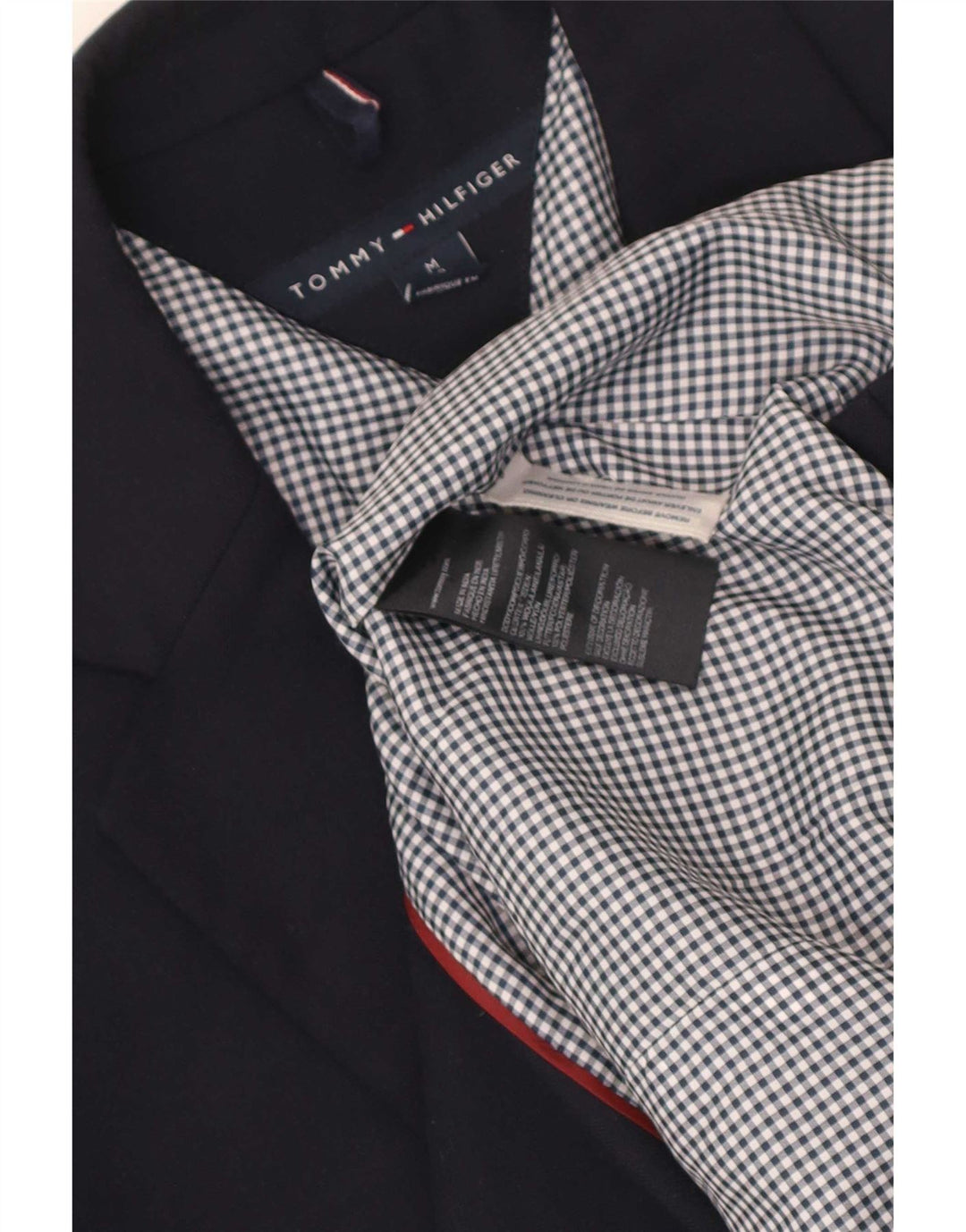 Tommy Hilfiger Herre 2-knaps blazerjakke UK 38 Mellem marineblå uld