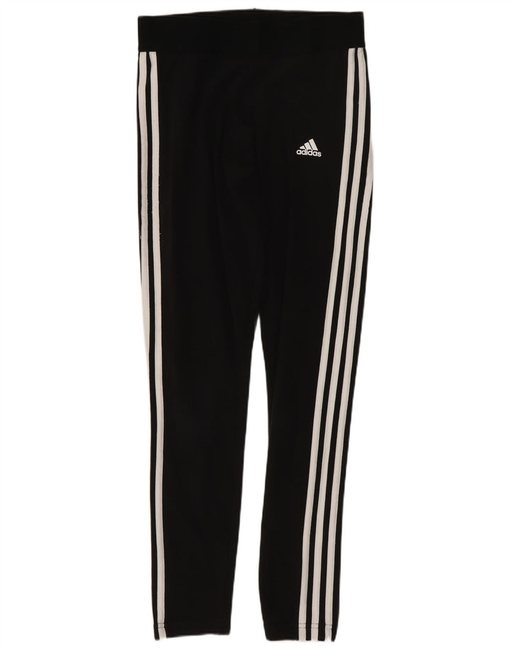 Adidas Dame Leggings UK 10 Small Black Bomuld