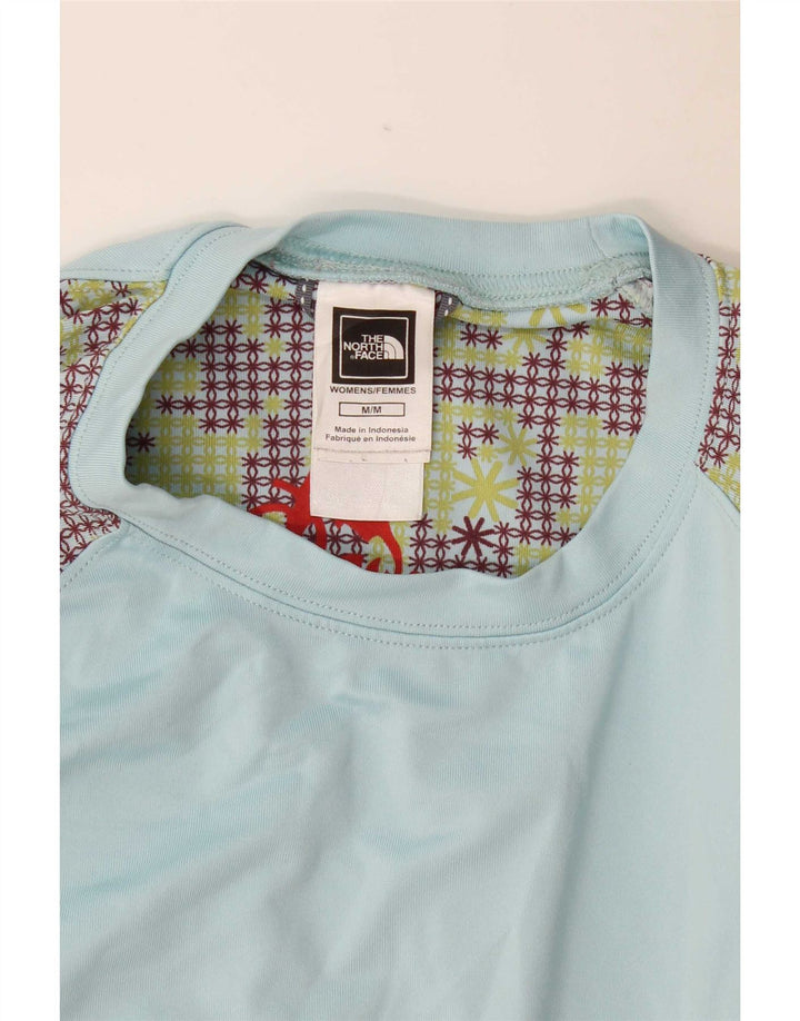 The North Face Dame Grafisk Top Langærmet UK 14 Medium Blue Polyester