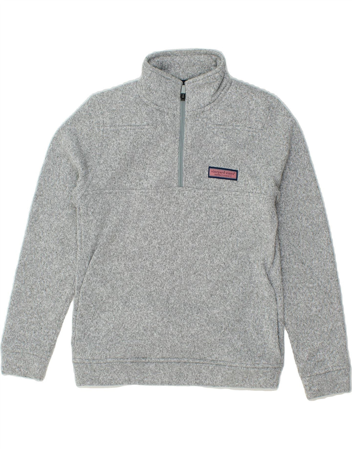 VINEYARD VINES Boys Zip Neck Sweatshirt Jumper 15-16 Years Large  Grey Vintage Vineyard Vines and Second-Hand Vineyard Vines from Messina Hembry 