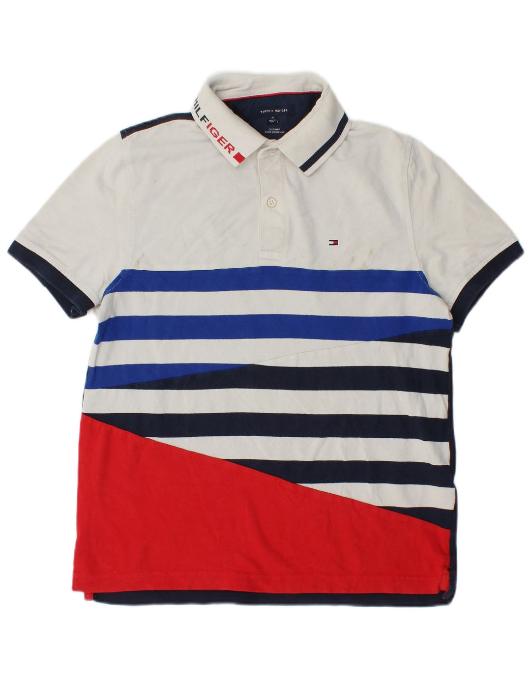 Tommy Hilfiger Herre Grafisk Polo Shirt Medium Flerfarvet Stribet