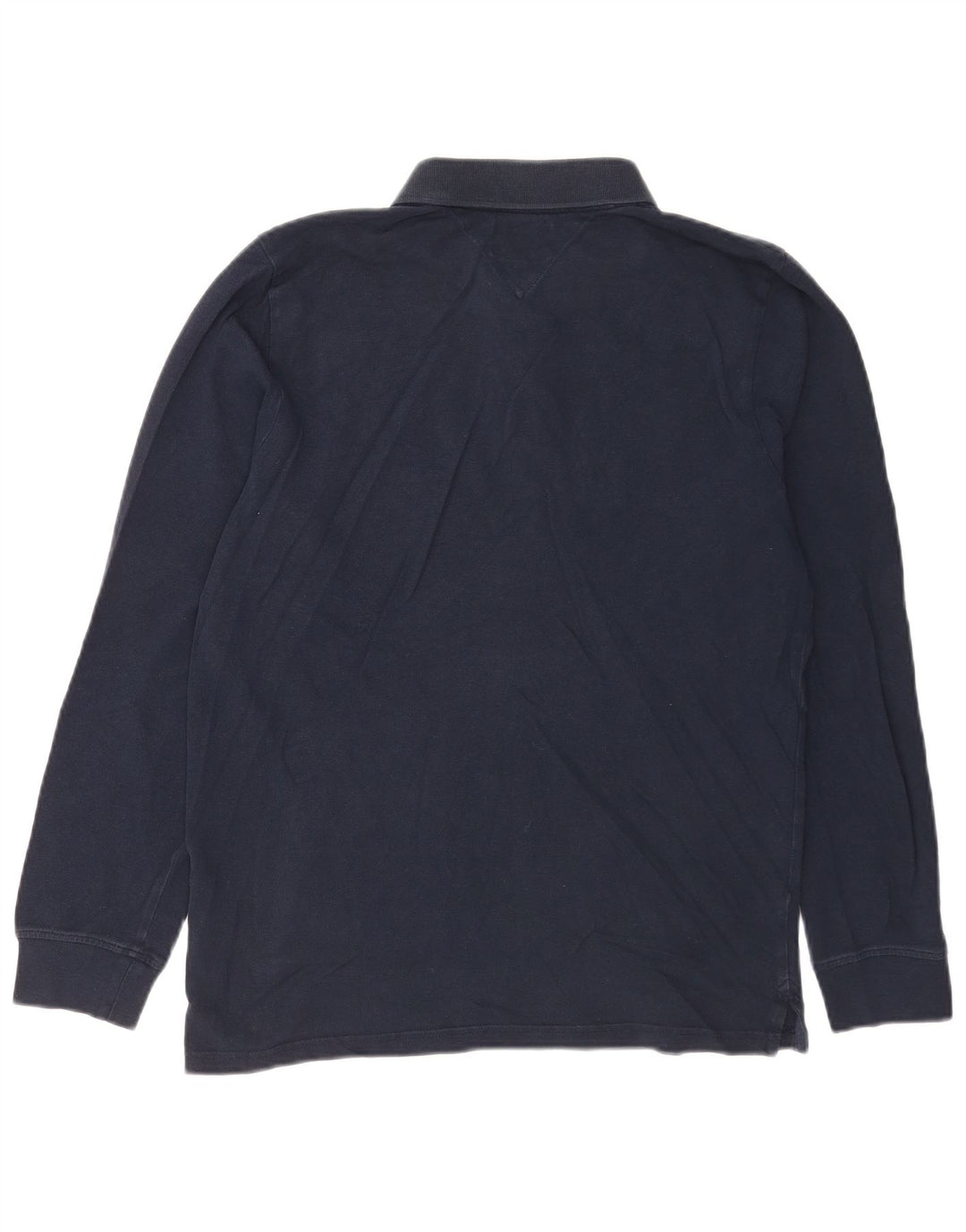 Tommy Hilfiger Langærmet herre poloshirt Medium marineblå bomuld