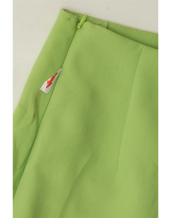 Zara Womens Skort UK 4 XS Grøn Polyester
