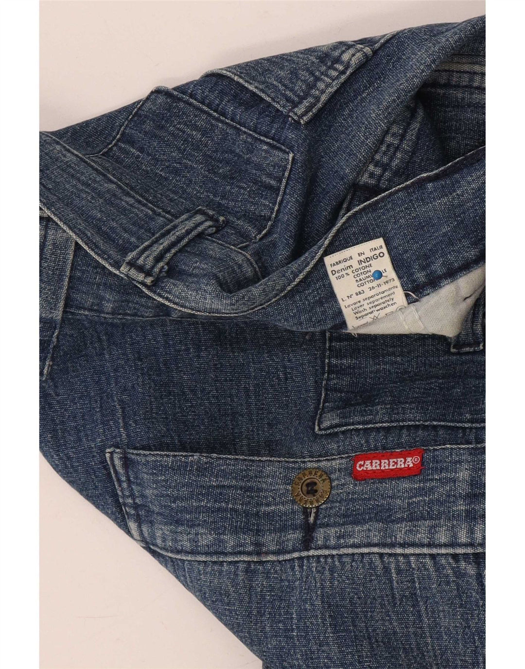 Carrera Straight Jeans til mænd W34 L30 Blå Bomuld