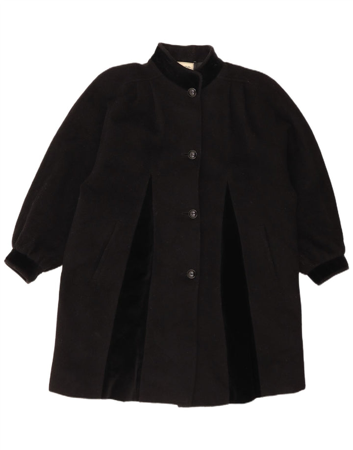 Paola Antonini Dame Oversized Overfrakke EU 39 Medium Sort Uld