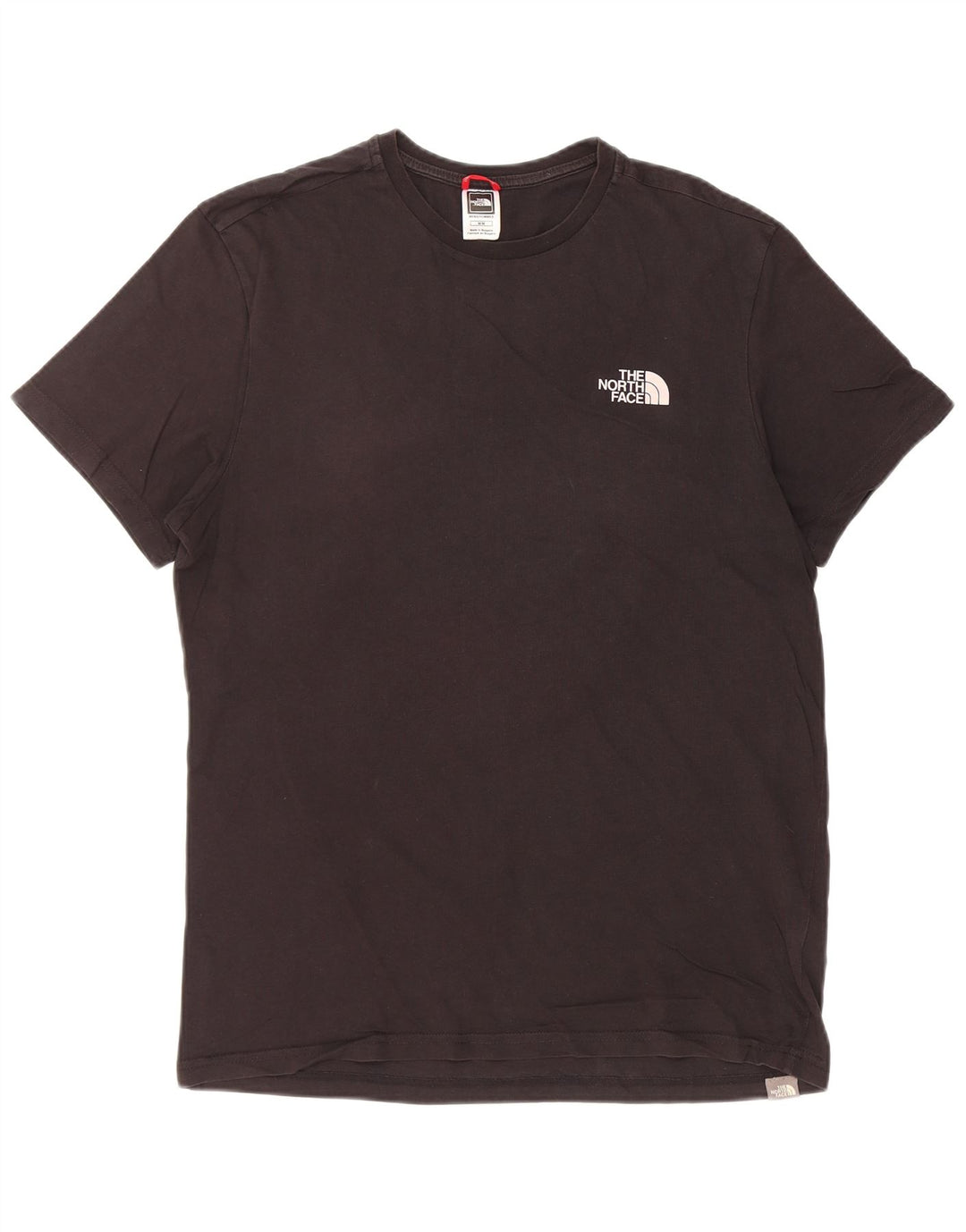 THE NORTH FACE Mens Graphic T-Shirt Top Medium Black Cotton
