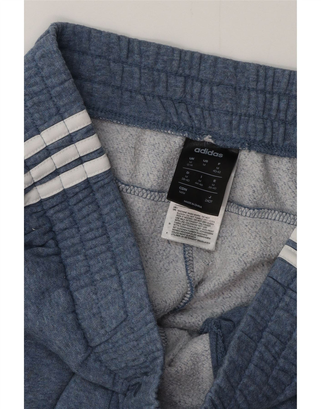 ADIDAS træningsdragt til kvinder Joggers UK 12/14 Medium Blue Cotton