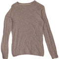 Zara Herre Boat Neck Jumper Sweater Lille grå Flecked Bomuld