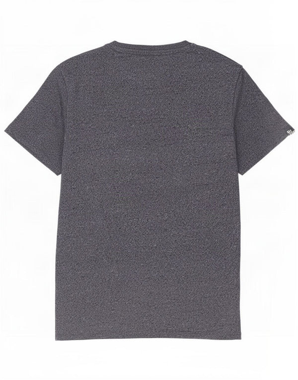 Superdry grafisk t-shirt til mænd, medium marineblå flækket bomuld