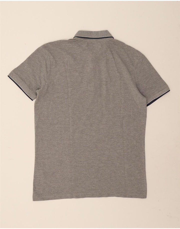 Kappa Polo Shirt til mænd 2XL Grå Flecked Bomuld