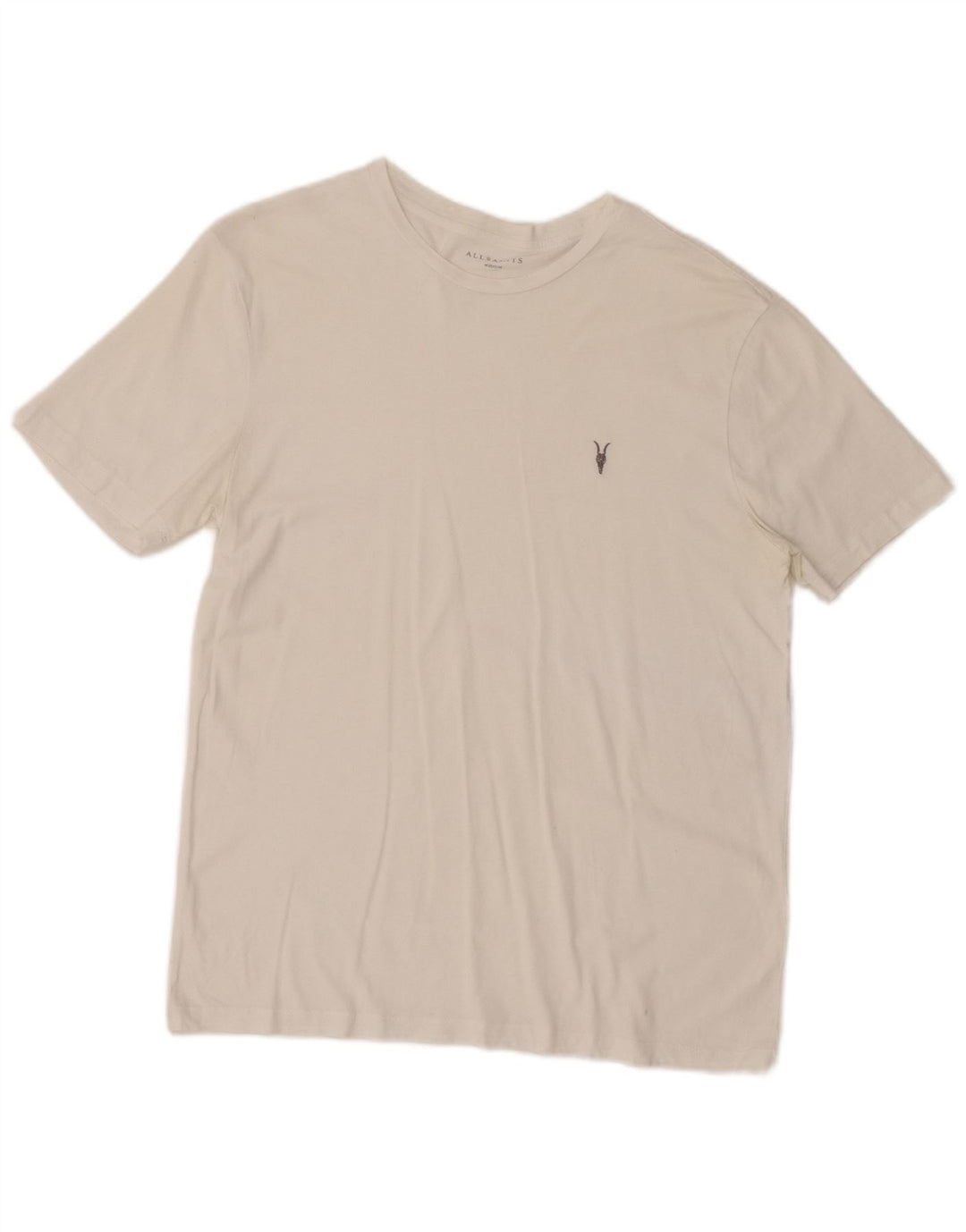 All Saints Herre T-Shirt Top Medium Hvid