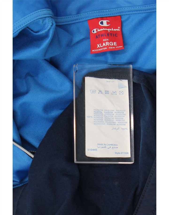 Champion Træningsdragt til mænd Topjakke XL Marineblå Colourblock Polyester