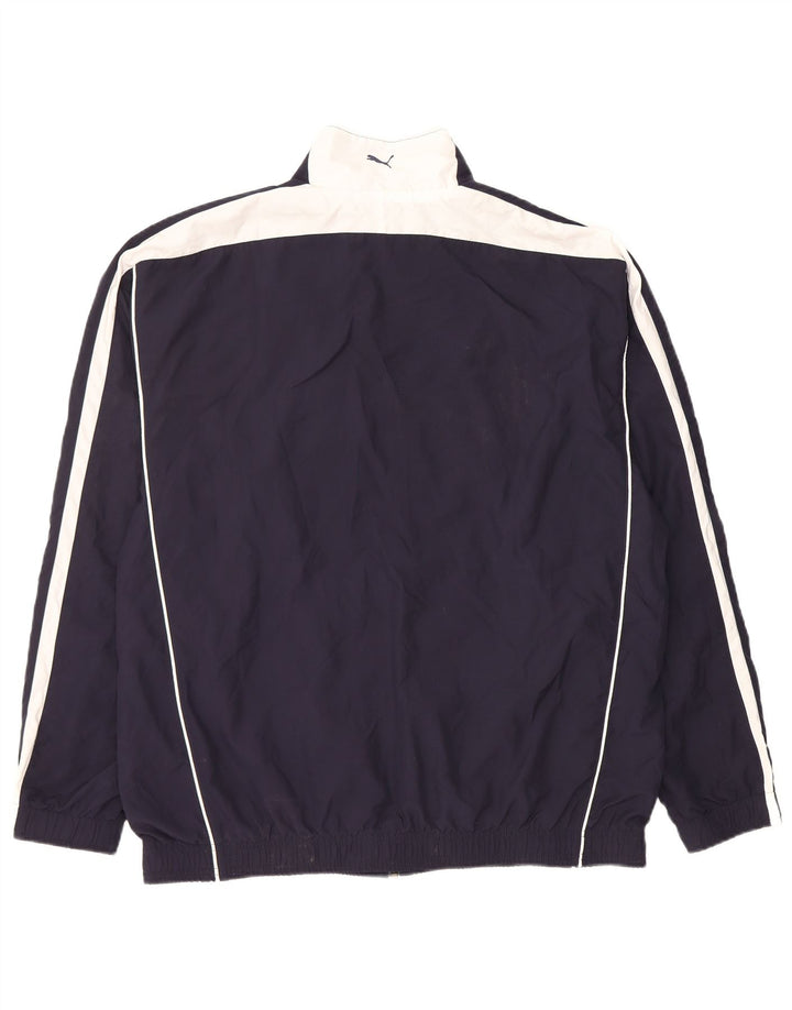 Puma Træningsdragt til mænd Topjakke Stor marineblå Colourblock Polyester
