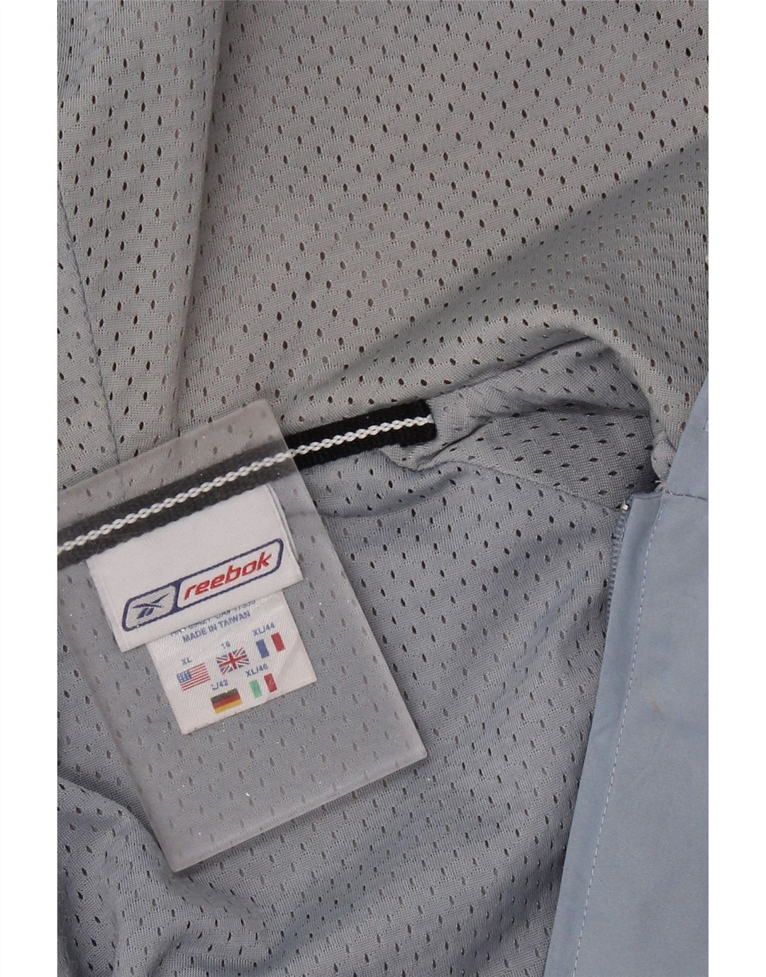 REEBOK Dame Oversized Hættetrøje Regnjakke UK 16 Large Blue