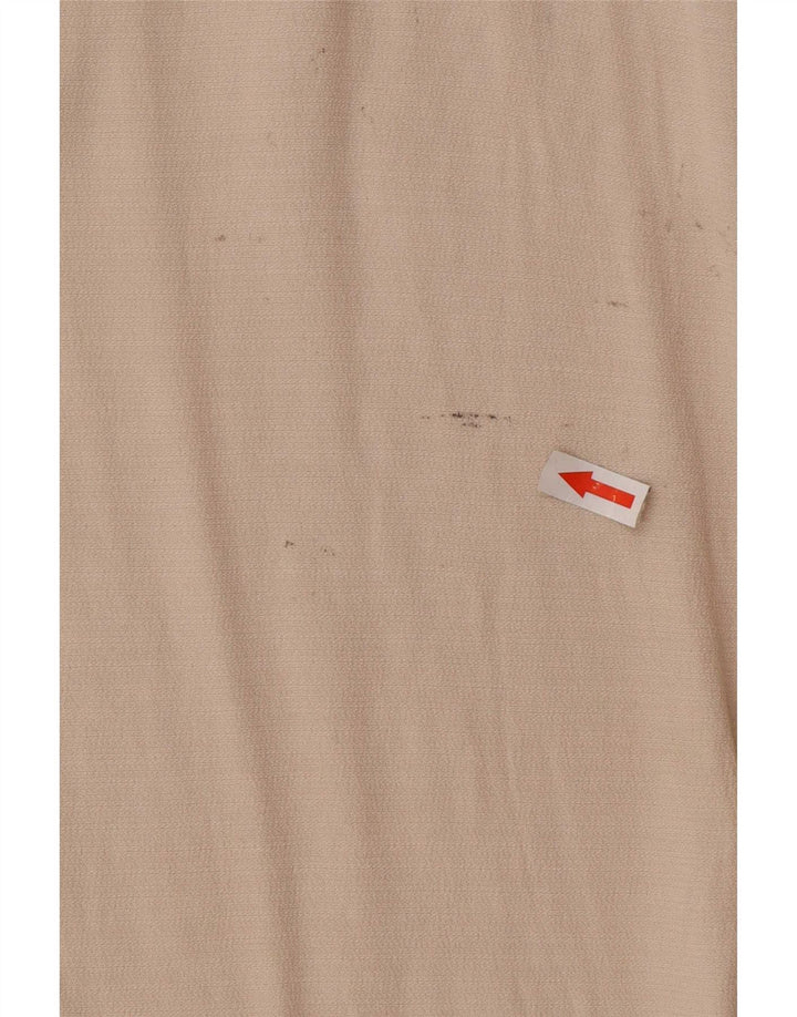 Zara Dame Oversized Tunika Top UK 10 Small Beige Polyester