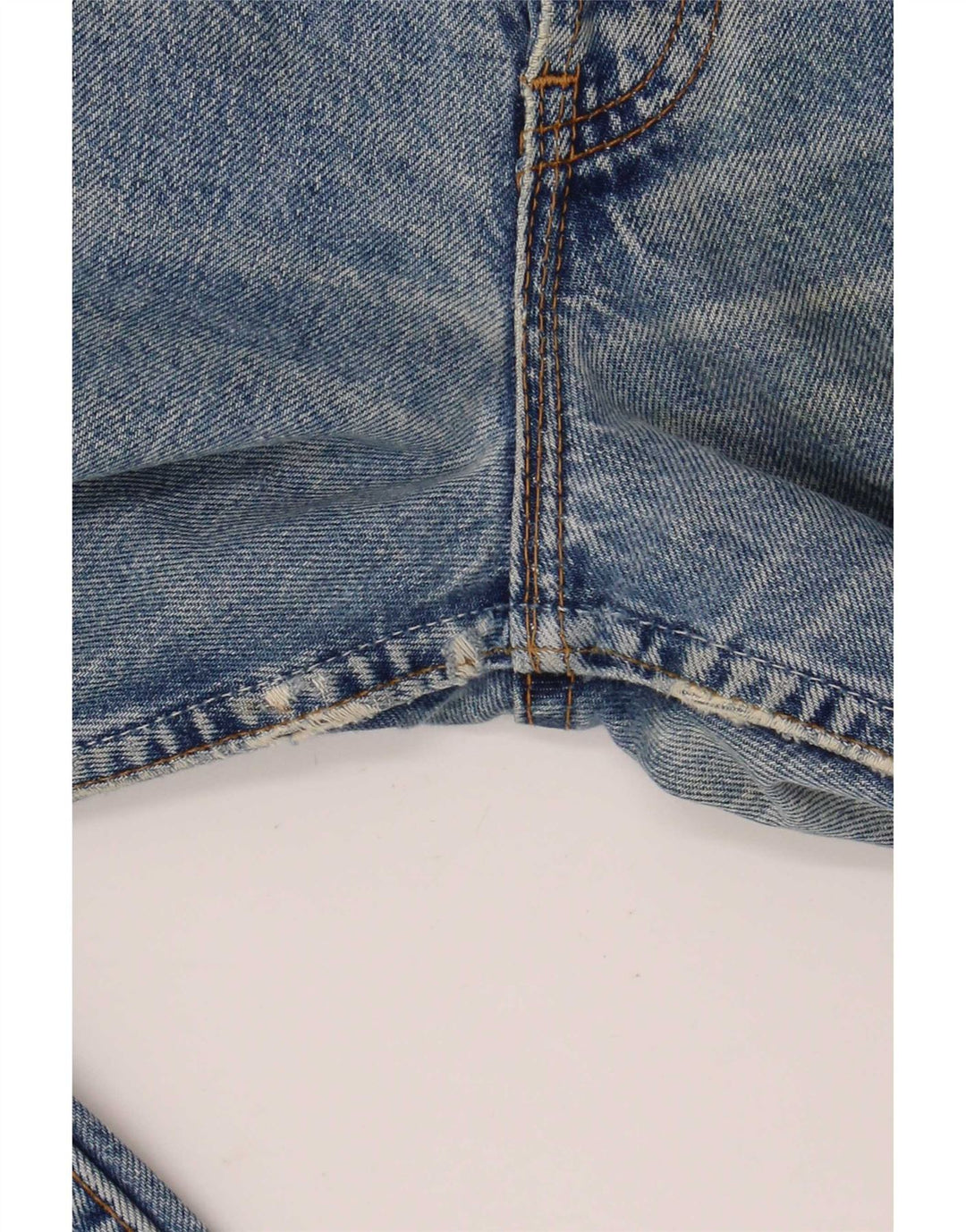 Levi's Men Distressed Straight Jeans W36 L32 Blå Bomuld