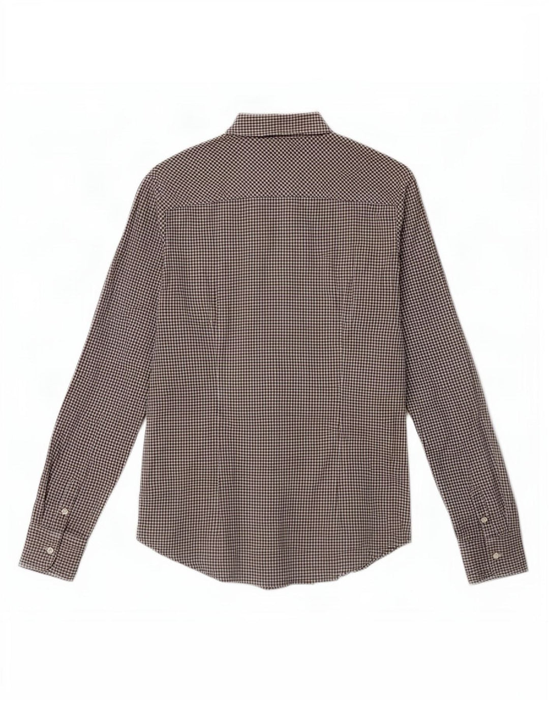 Tommy Hilfiger Dame Stretch Shirt US 10 Large Black Gingham Cotton