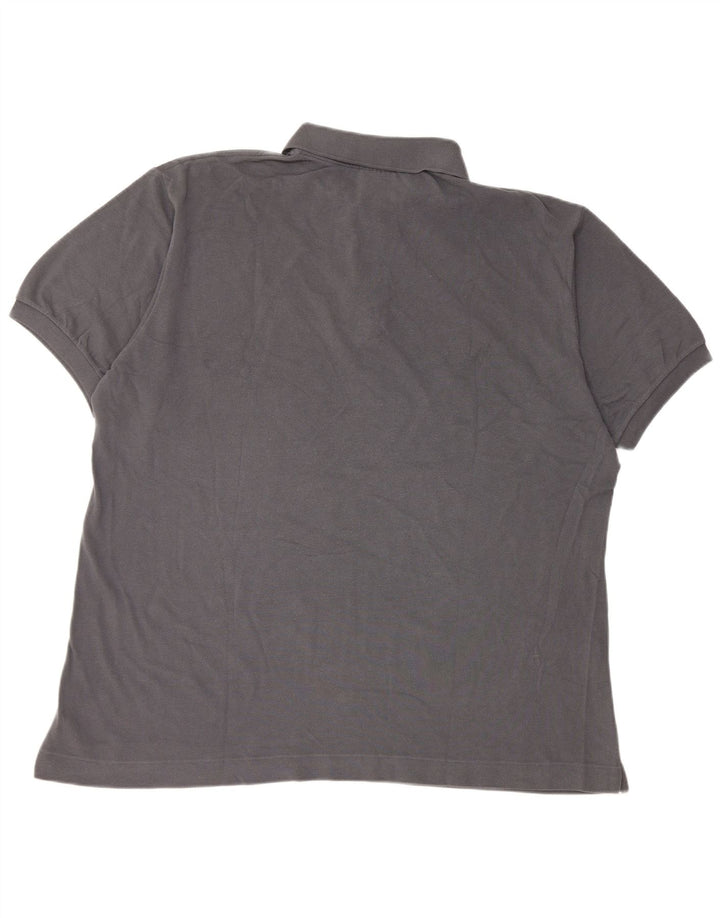 Lacoste Herre Polo Shirt Str. 7 2XL Grå Bomuld