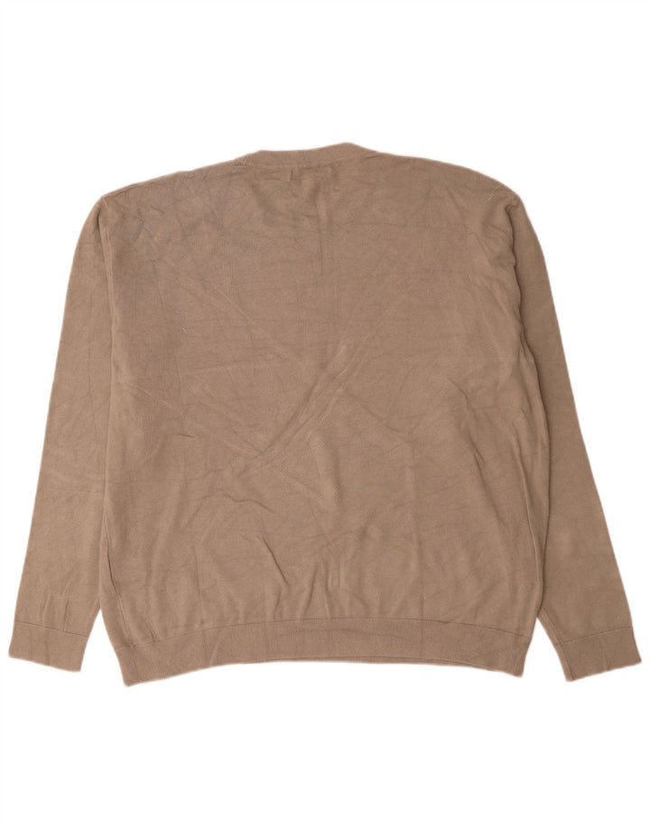 Zara Herre sweater med rund hals XL Grå viskose