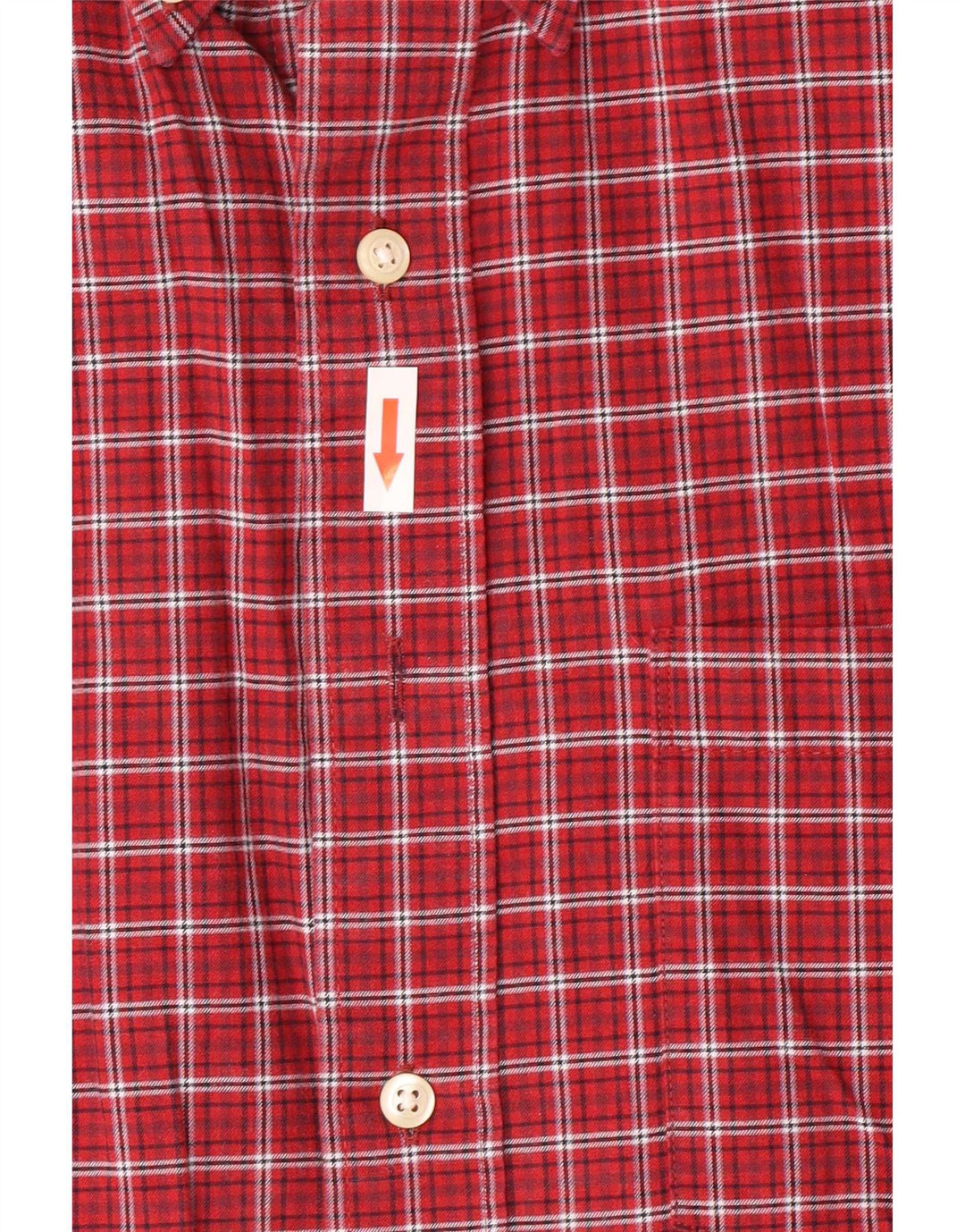 Izod Herreskjorte Medium Burgundy Plaid Cotton