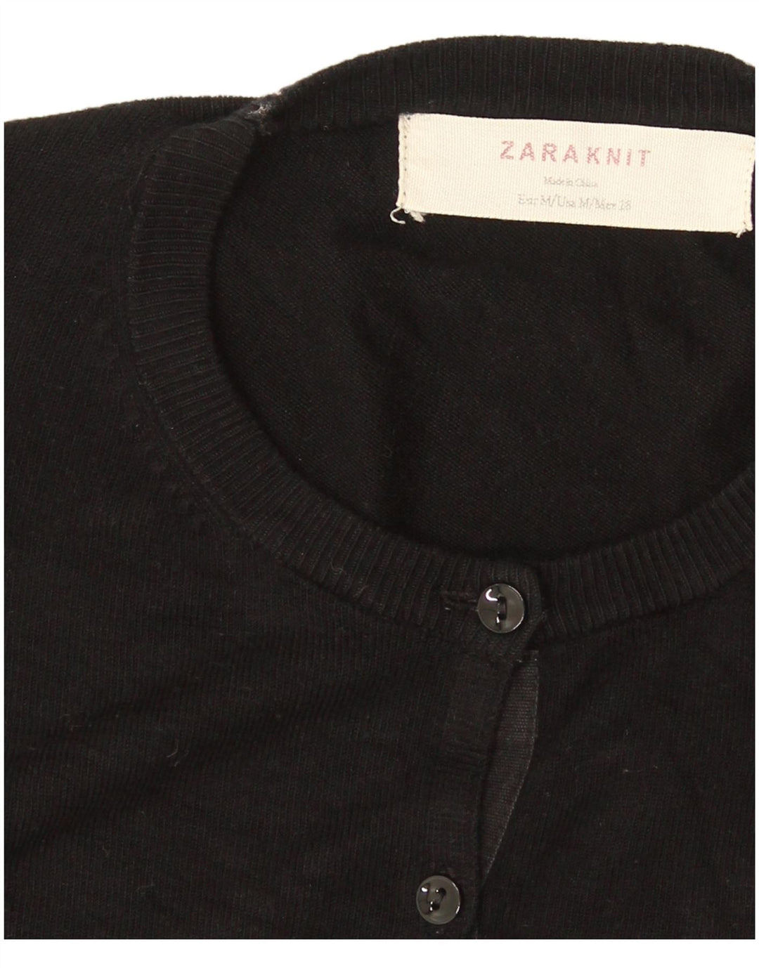 Zara Dame Cardigan Sweater UK 12 Medium Sort