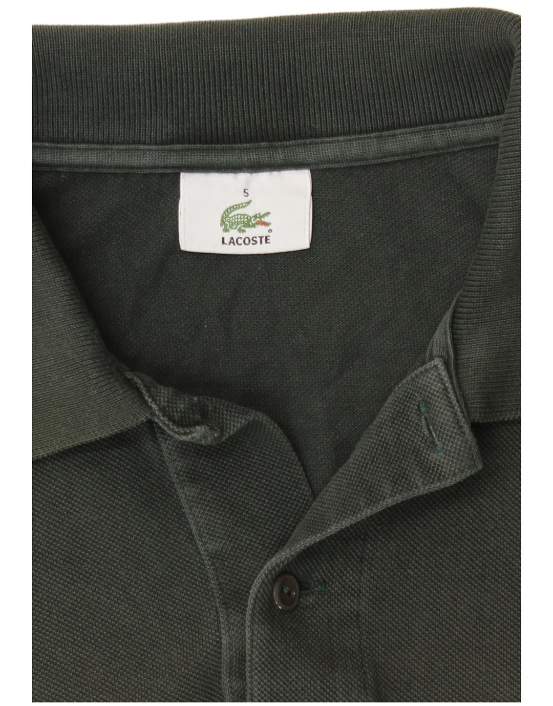 Lacoste Herre poloskjorte US 5 Stor grøn bomuld