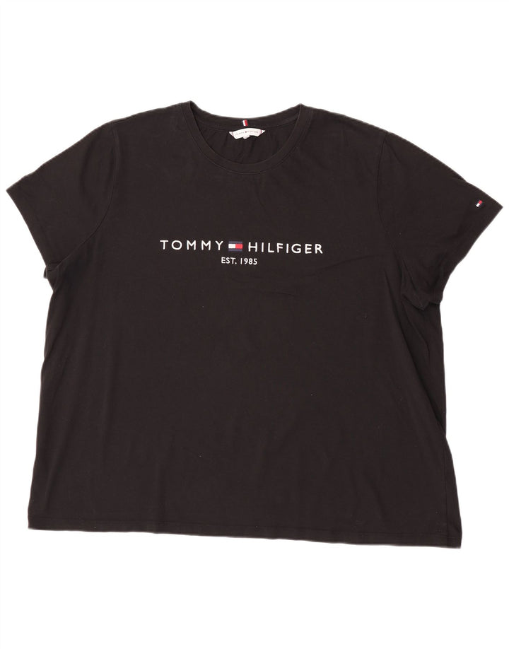 Tommy Hilfiger Herre Grafisk T-Shirt Top XL Sort