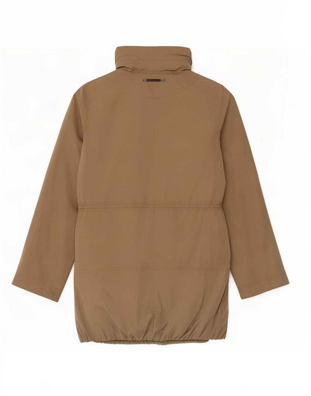 Massimo Dutti Dame Hooded Parka Jacket UK 12 Medium Beige